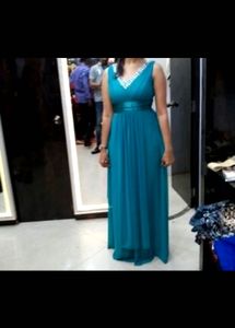 Elegant Teal Gown