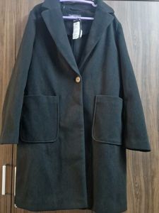 M&S Relaxed Single Breasted Coat