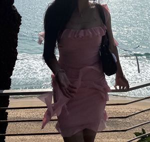 Pretty Pink Ruffle Co Ord Dress