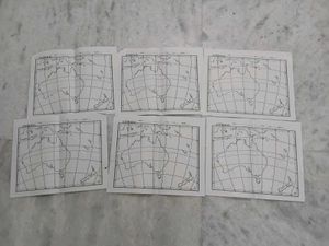 Set of 6 Australia Maps for Geography