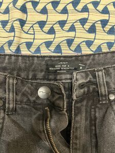 Black To Grey High Waist Shorts
