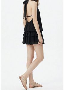 Chic Black Halter Neck Dress