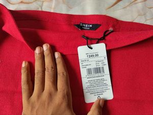 Red Strapless Tube Top