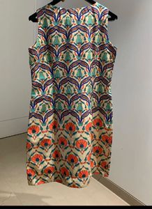 Patterned Sleeveless Dress