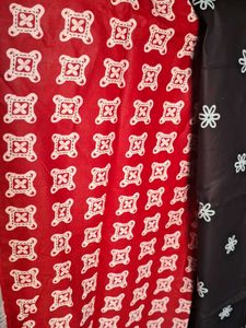 Retro Red & Black Fabric