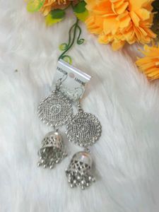 multi designer antic  lock silk handmade earrings