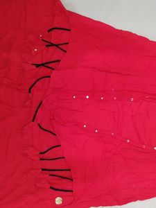 Red Embellished gown
