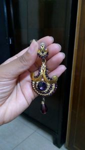 Heavy earrings
