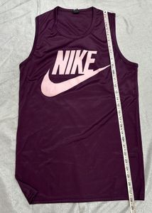 Nike Inspired Burgundy Gym Tank Top | Sleeveless S