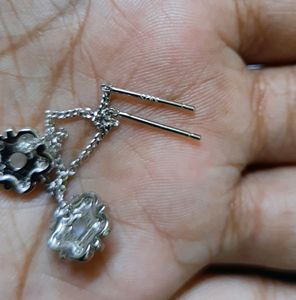 925 Silver Sui Dhaga Peral +cz Stone