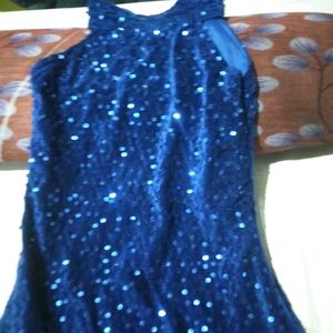 Sparkling Royal Blue Girls Gown