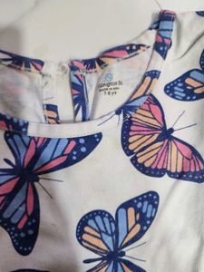 Cute Butterfly Print Top