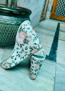 Floral Wedge Heels