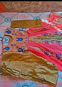 Beautiful Gown With Dupatta And Pent