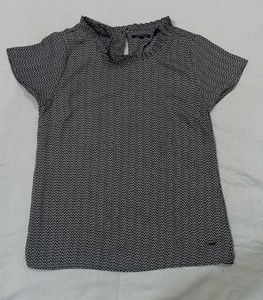 Patterned Short Sleeve Top Allen Solly
