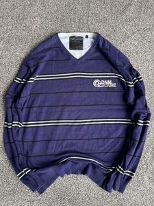 Striped V-Neck Sweater