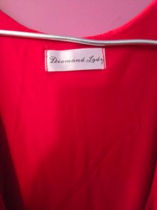 Stunning Red brynne drape dress