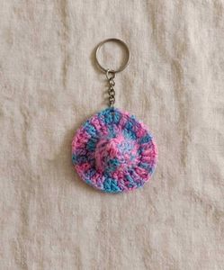 Handmade Crochet Hat Keychain