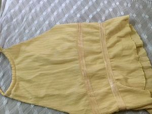 Yellow Halter Neck Peplum Top