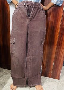 Brown Cargo Jeans