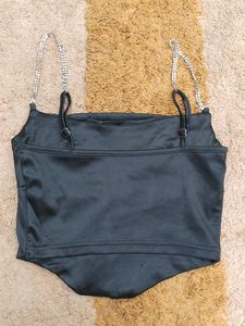 Sparkly Strap Corset Top