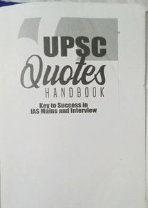 UPSC Quotes Handbook - Key to Success