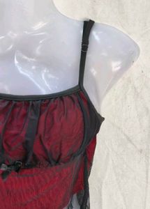 Sheer Mesh Crop Top with Bow Detail