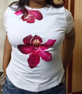 Floral White Top