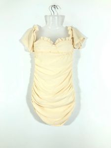 Cream Bodycon Dress(Women’s)