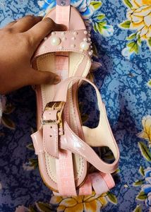 Pink Pearl Embellished Heels