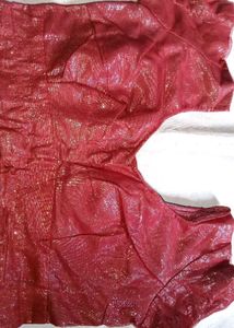 Maroon  Net blouse