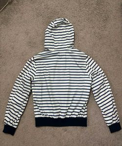 Striped Zip-Up Hoodie Jacket