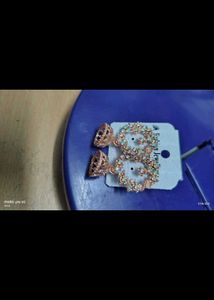 Fashion Jewelry Rose Gold Jhumka Earrings