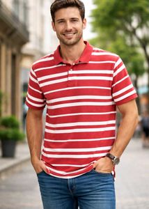 Striped Polo T-Shirt