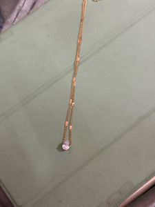 Dainty Teardrop Crystal Necklace gold plated