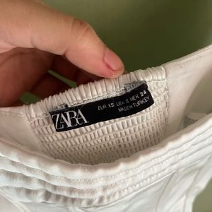 ZARA White Corset Top