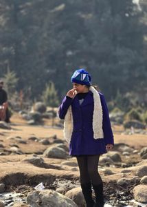 Purple Wool Coat