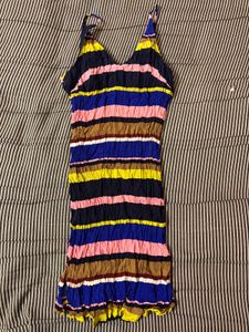 Colorful Striped Mini Dress