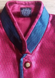 Boy's Red Ethnic Kurta Set