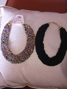 Set of 2 Beaded Necklaces