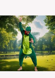 Green Dinosaur Kigurumi Onesie