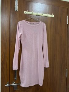 Sheer Pink Mini Dress