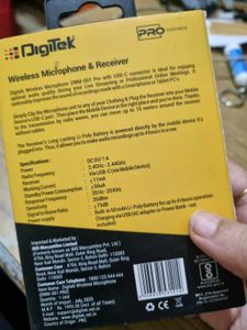 Digitek Wireless Microphone System