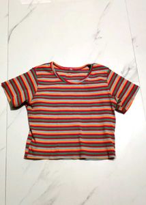 Striped Crop Top