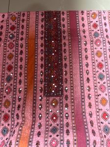 Solid Pink Beautiful Dress Material