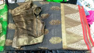 cotton silk saree with blouse so beautiful Sare