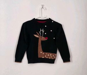 Cute Reindeer Lightweight Sweater for Girl kids🥰