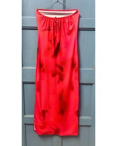 Vibrant Red Strapless Dress