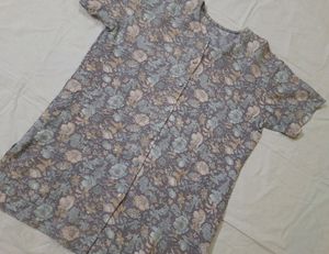 Women Lavender Top Cum Shirt