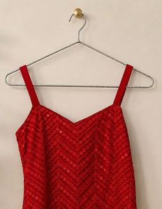 Red sequence suit set